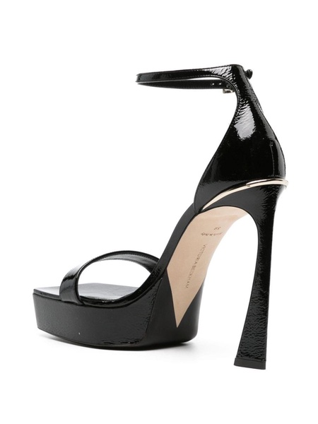 square-toe 130mm platform sandals