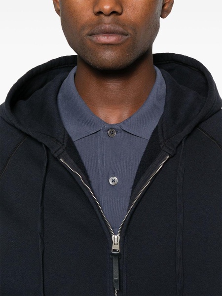 cotton zip-up hoodie