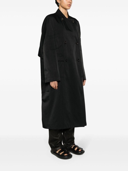 Mystery gabardine maxi coat