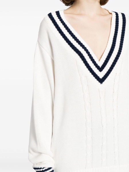 Louise cable-knit organic cotton sweater