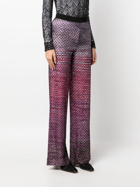 sequinned straight-leg pants