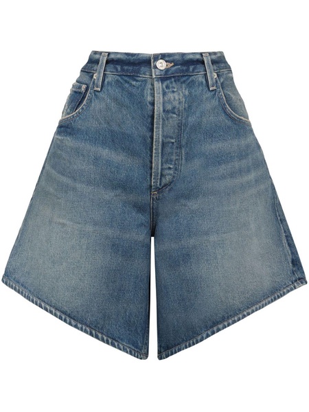 Gaucho denim shorts