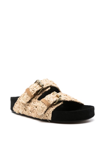 Raffia-Suede Lennyo-GC Sandals 