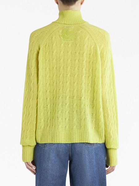 cable-knit cashmere jumper