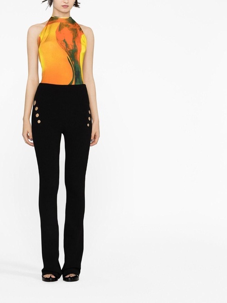 graphic-print sleeveless top