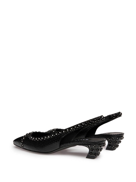 Sylt snakeskin-embossed slingback pumps