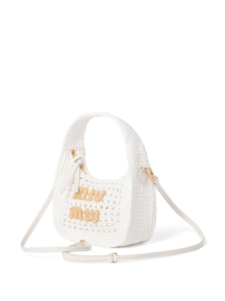 Wander crochet-knit shoulder bag