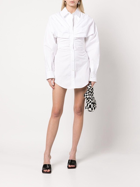 ruched hourglass shirtdress