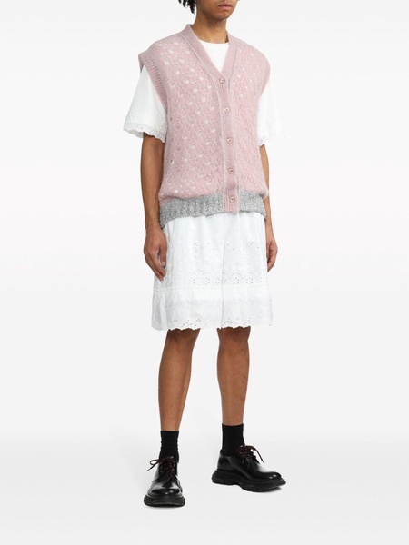 broderie-anglaise cotton shorts