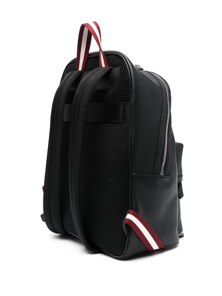 Code leather backpack