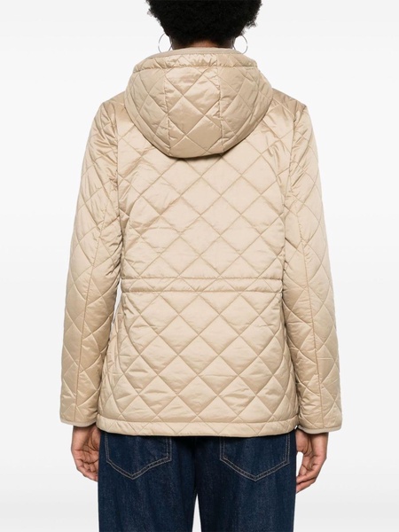 diamond-quilted padded jacket