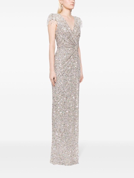 Wonderful sequin-embellished gown