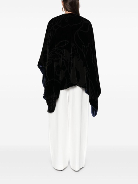 devoré velvet cape