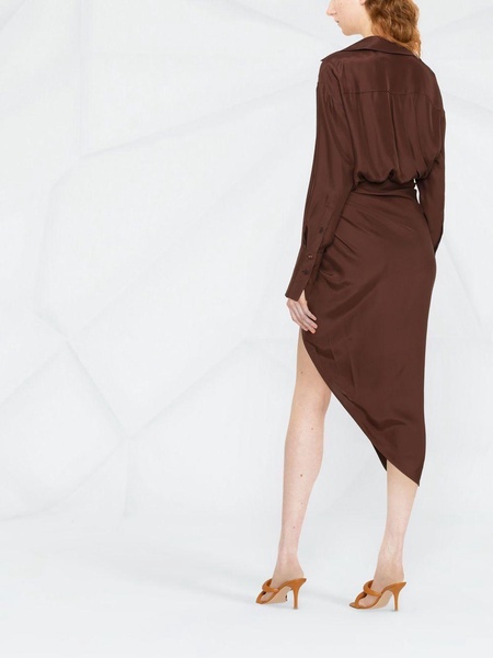 Puno draped shirt dress