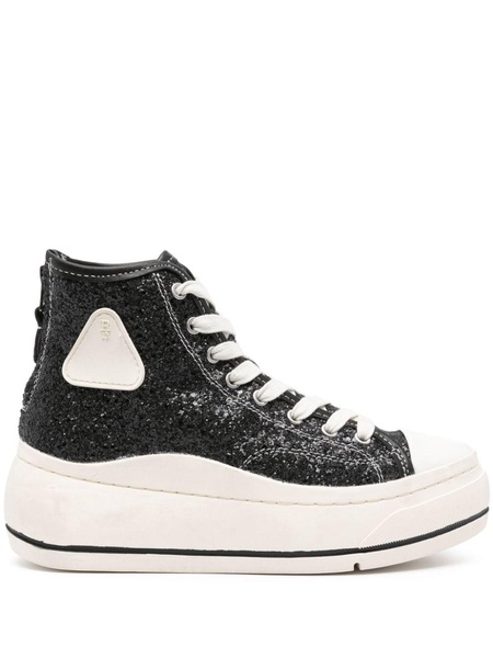 Kurt glittered platform sneakers