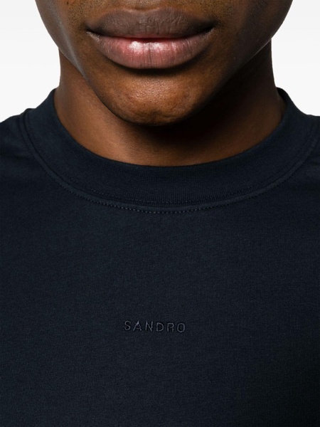 logo-embroidered cotton T-shirt