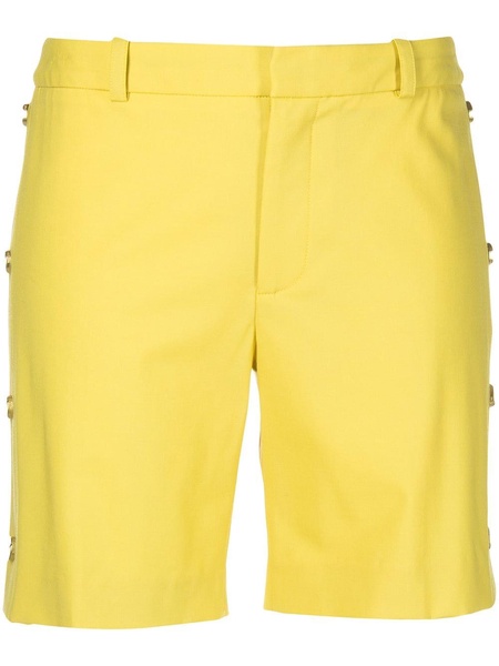 side-button tailored shorts