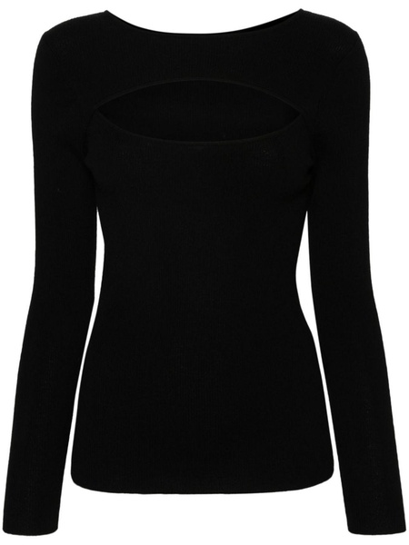 cut-out ribbed top