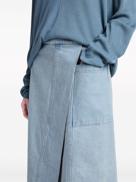 Iris denim midi skirt