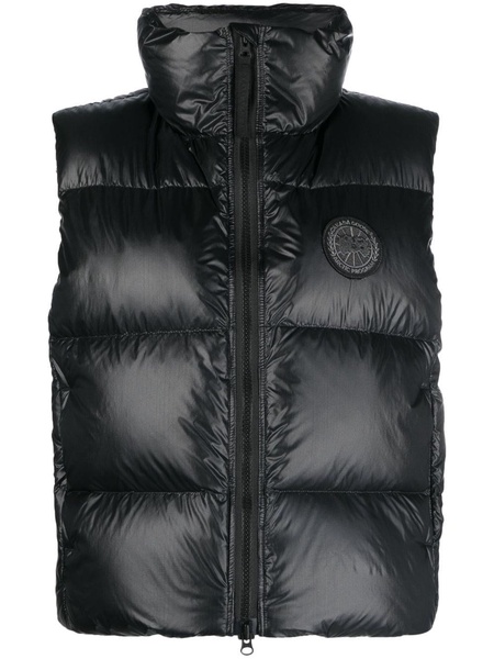 logo-patch padded gilet