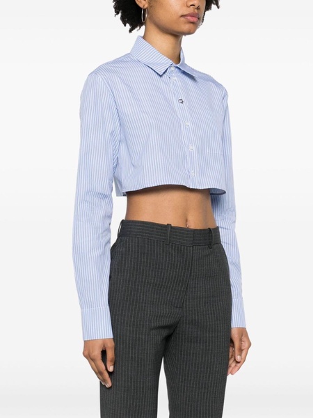 pinstripe tailored trousers