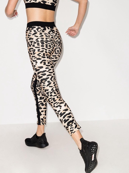 leopard print stretch-fit leggings