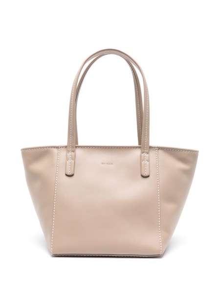 Bar leather tote bag