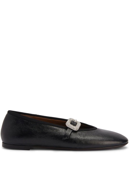 Georgia buckle ballerina shoes