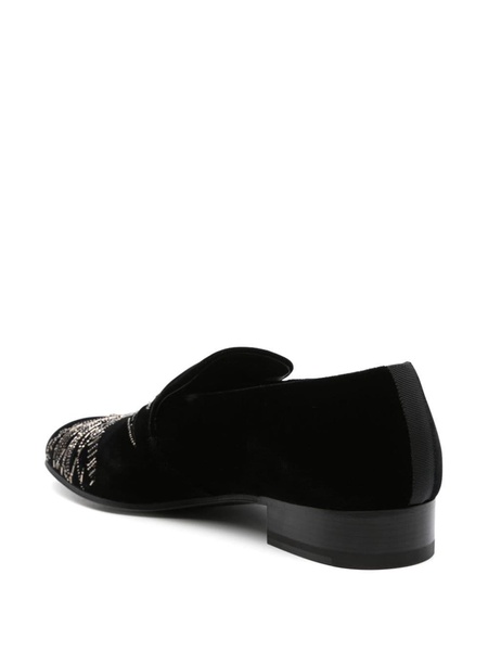 Alexander McQueen Dragonfly Embellished Slip-On Loafers