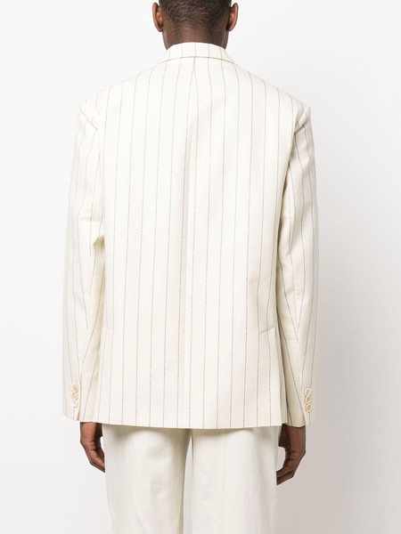 notched lapels striped blazer