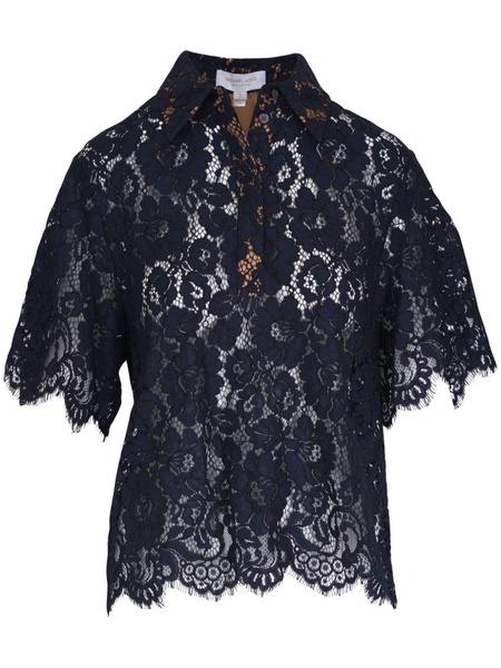 floral-lace blouse