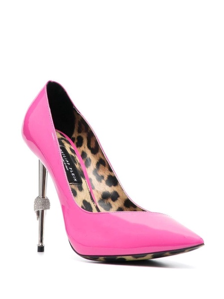 Decollete 120mm patent pumps