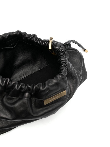 drawstring pouch shoulder bag