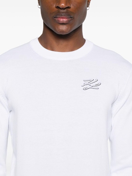 logo-embroidered jumper