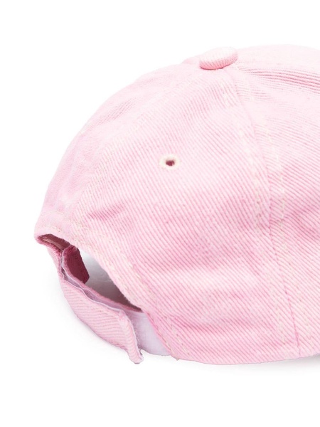 Pink Embroidered Logo Baseball Cap