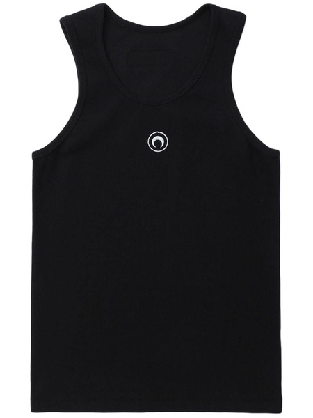 Crescent Moon-embroidered tank top