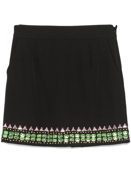 crystal-embellished mini skirt