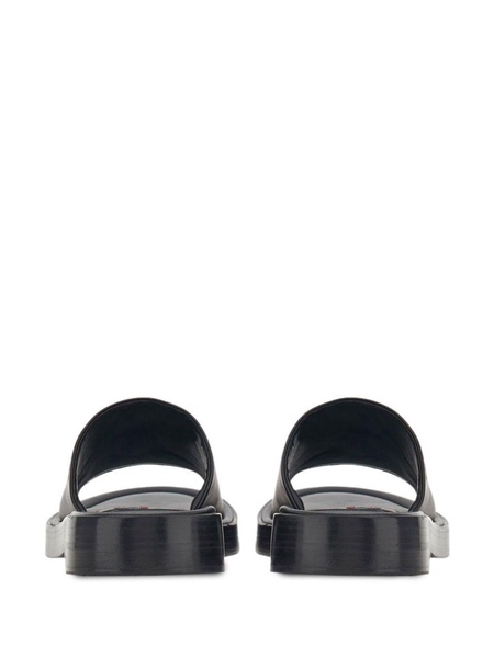 Salvatore Ferragamo Leather Flat Sandals