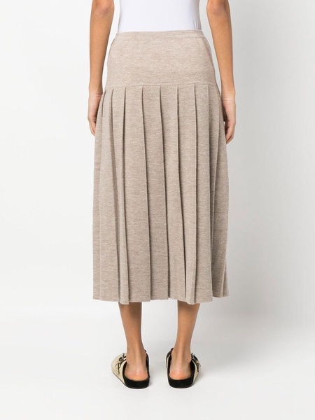 knit pleated skirt