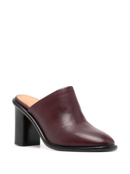 Gyler 80mm leather mules