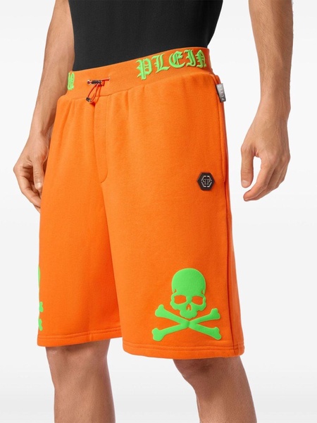 logo-print cotton-blend shorts