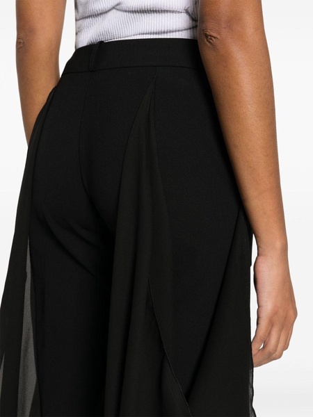 draped-detail tailored trousers