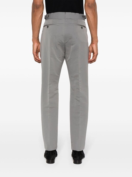 mid-rise tailored trousers