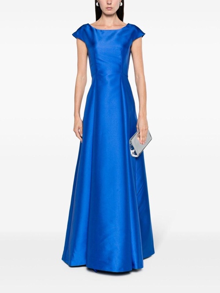 Arnica satin flared gown