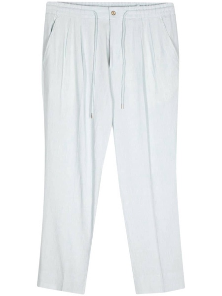 drawstring straight-leg trousers