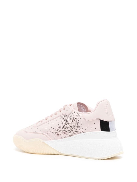 perforated star low-top sneakers