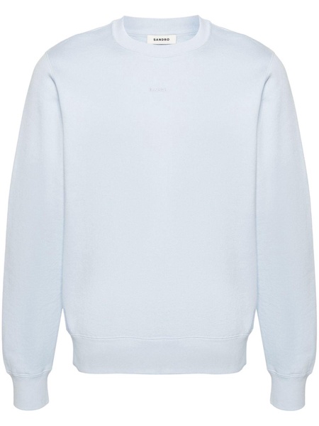 logo-embroidered cotton sweatshirt