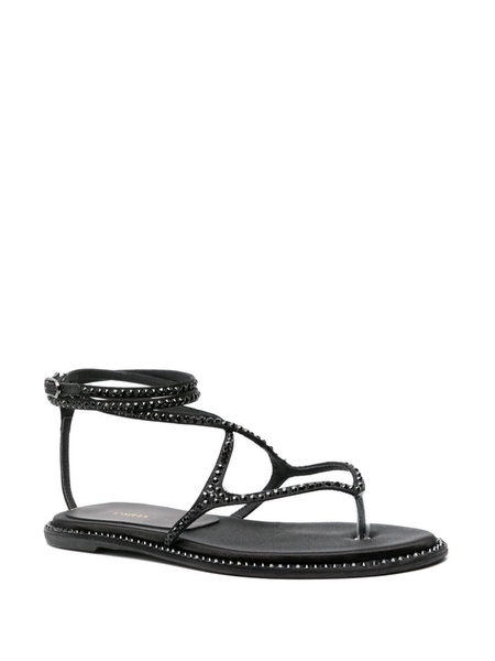 Belen crystal-embellished flat sandals