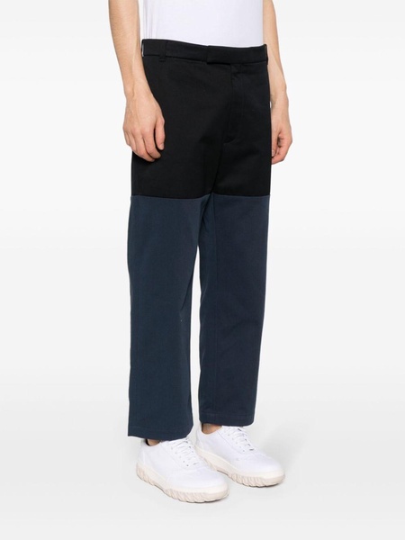 blue Unconstructed Combo straight-leg trousers