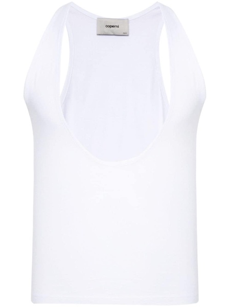 plunging U-neck tank top